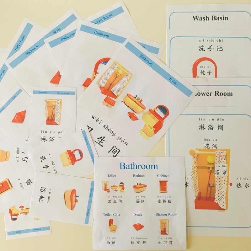 Goki Furniture for Flexible Puppets, Bathroom 3yrs+ - My Playroom 