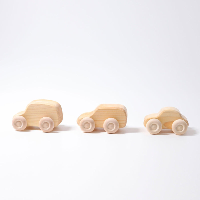 Grimm’s Wooden Cars Natural Set of 6 0m+ - My Playroom 
