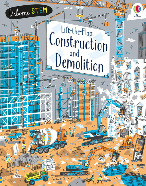 Lift the Flap Construction and Demolition (Board Book) - My Playroom 