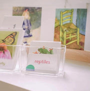 Small Curved Wooden Holder for Language Card, Artwork, Postcard 25cm - My Playroom 