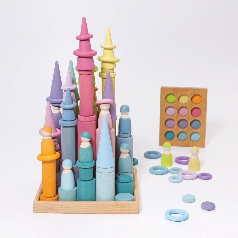 Grimm’s Large Building Rollers Pastel 3yrs+ - My Playroom 
