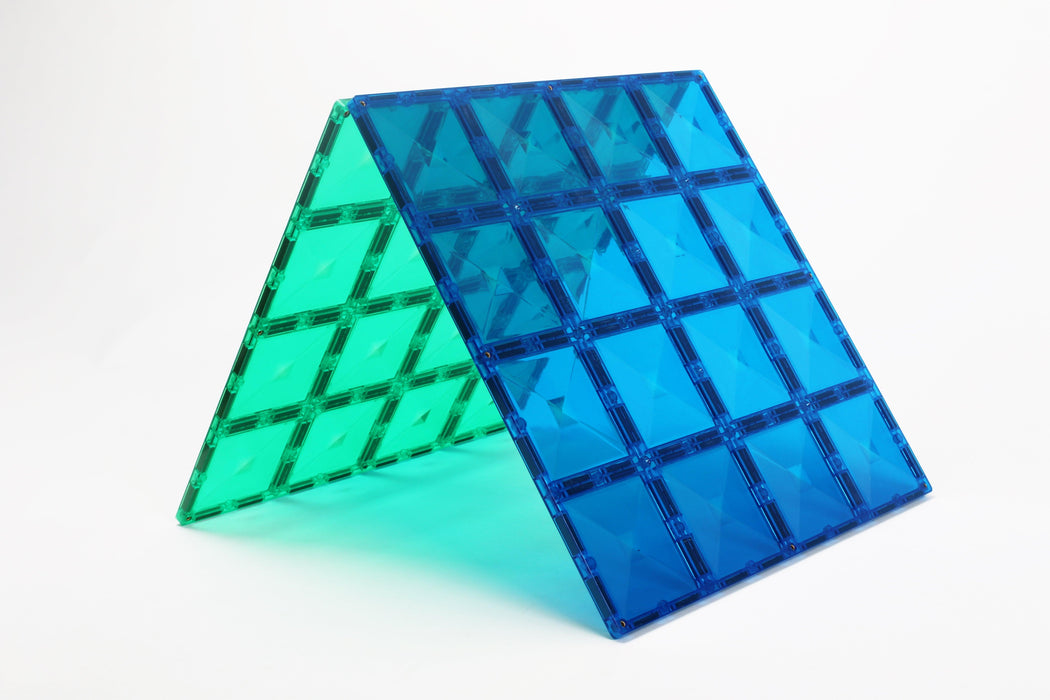 Connetix Rainbow Base Plate Blue & Green Pack 2 Piece - My Playroom 