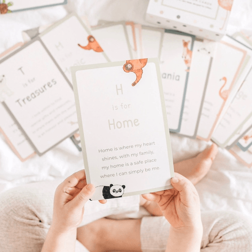 Mindful & Co Kids Yoga  A-Z Mindful Affirmation Cards 18m+ - My Playroom 