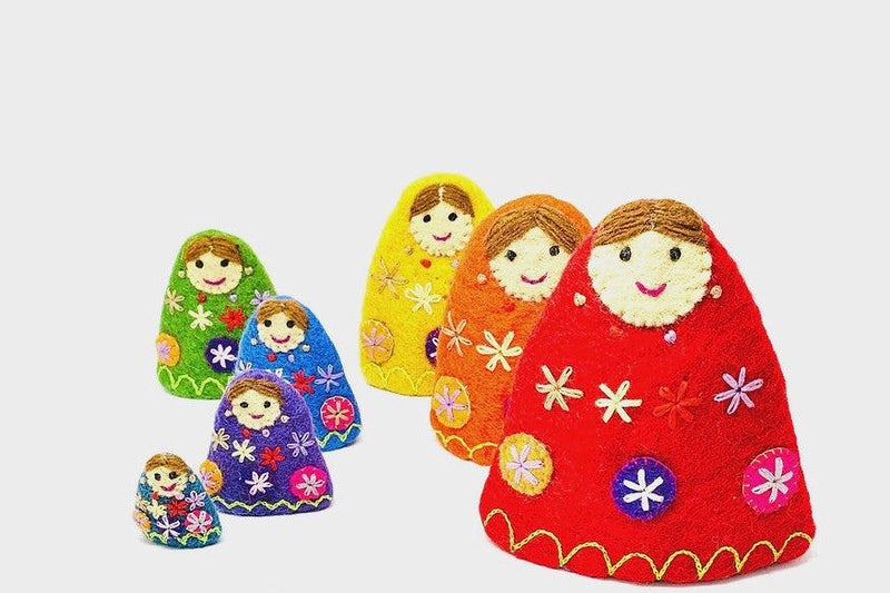 Papoose Rainbow Babushkas 7p Set - My Playroom 