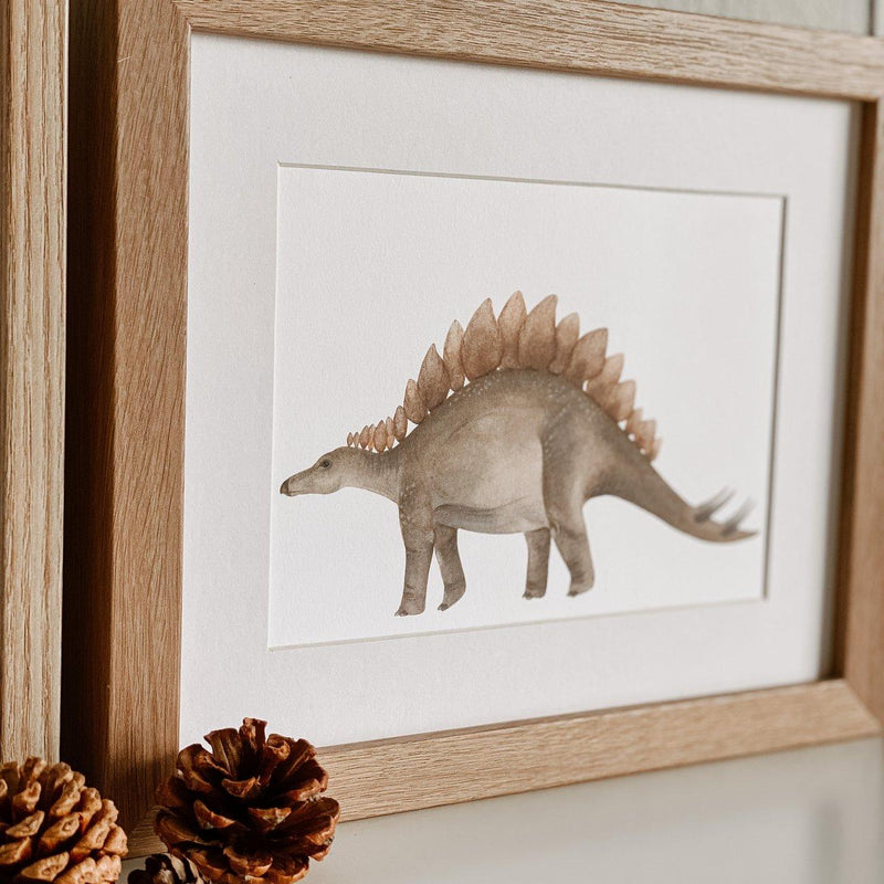 Jo Collier Stegosaurus Shirley Dinosaur Print A4 - My Playroom 