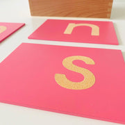 Montessori Sandpaper Letter Board - My Playroom 