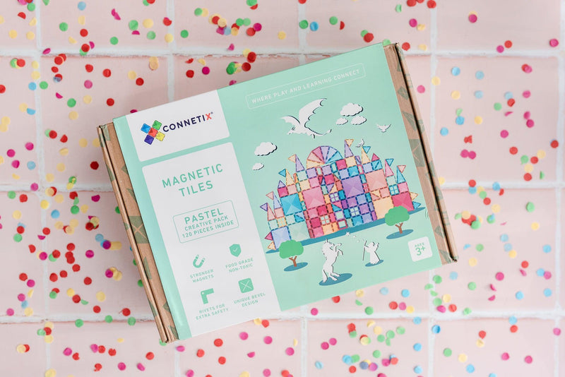 Connetix Pastel Creative Pack 120 Piece - My Playroom 