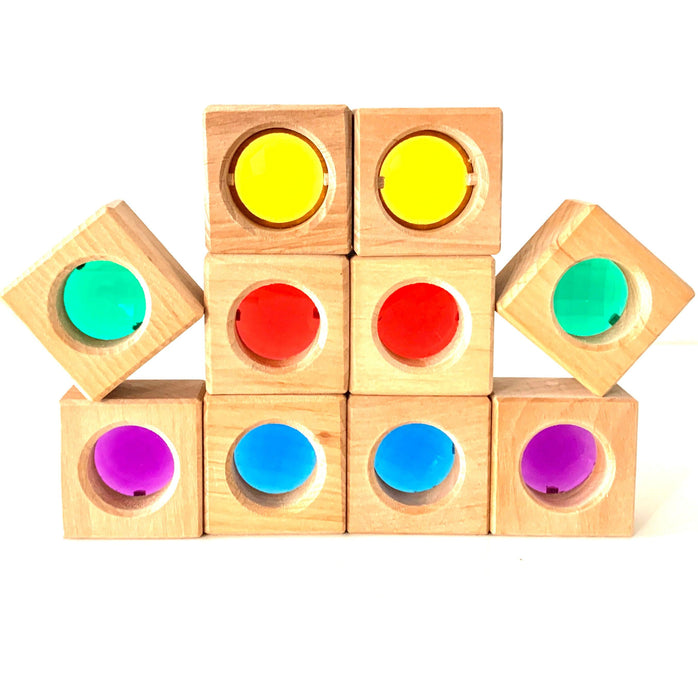 Bauspiel Discovery Kaleidoscope Blocks - 25 Piece - My Playroom 