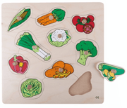 Educo Preschool Chunky Wooden Puzzle Vegetables 29 x 29cm 3yrs+ - My Playroom 