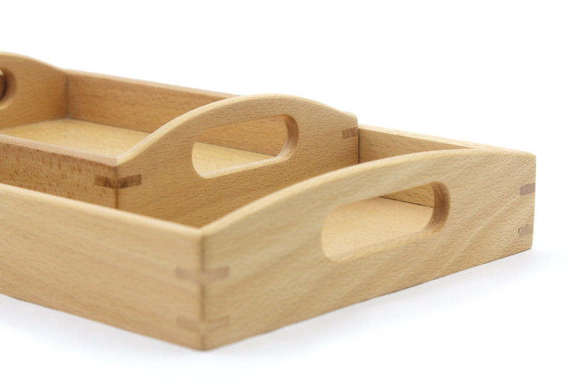 Beechwood Tray with Handles Set of 2 - My Playroom 
