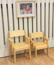 Furniture Range Beechwood CHAIR with ARMS 22 - 26 cm(H) - My Playroom 