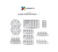 Connetix Clear Pack 34 Piece + Clear Base Plate 2 Piece Bundle - My Playroom 