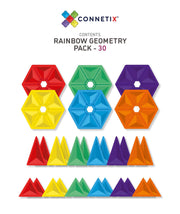 Connetix Rainbow Geometry Pack 30 Piece - My Playroom 