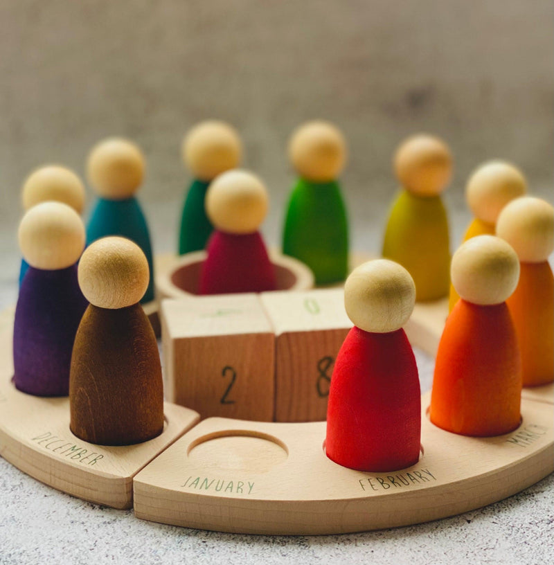 Grapat Perpetual Calendar with Nins (English) 12m+ - My Playroom 