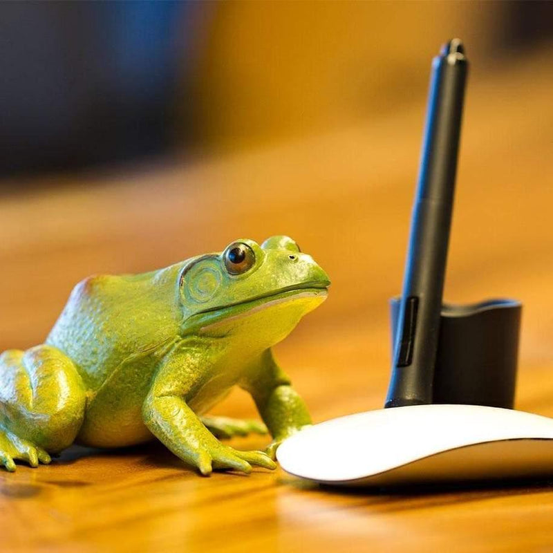 American Bullfrog Figurine Extra Woodland Large Incredible Creatures Collection - My Playroom 