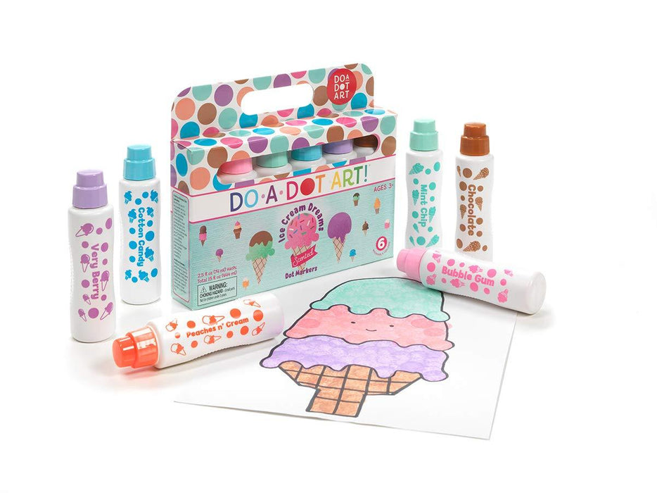 Do A Dot Art! Ice Cream Markers 6 Pack  3-103yrs - My Playroom 