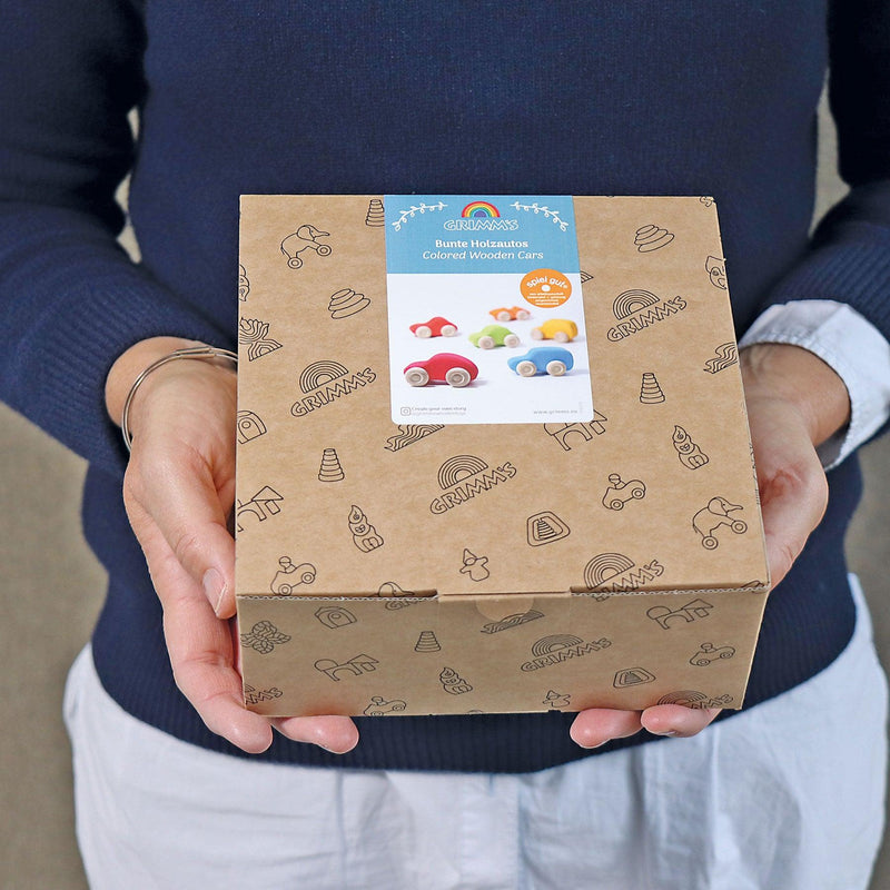 Grimm’s Colored Wooden Cars 0m+ - My Playroom 