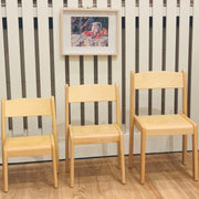 Stackable Wooden School Chairs Toddler to Upper Primary 4 Seat Heights Available 24.5 - 38cm - My Playroom 