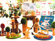 Papoose Wooden Stacking Pyramid 9pcs - My Playroom 