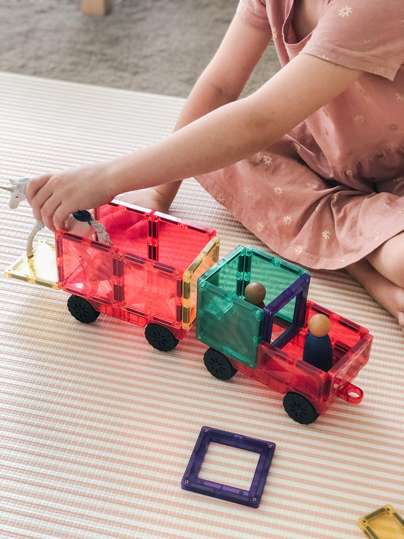 Connetix Rainbow Car Pack 24 Piece - My Playroom 