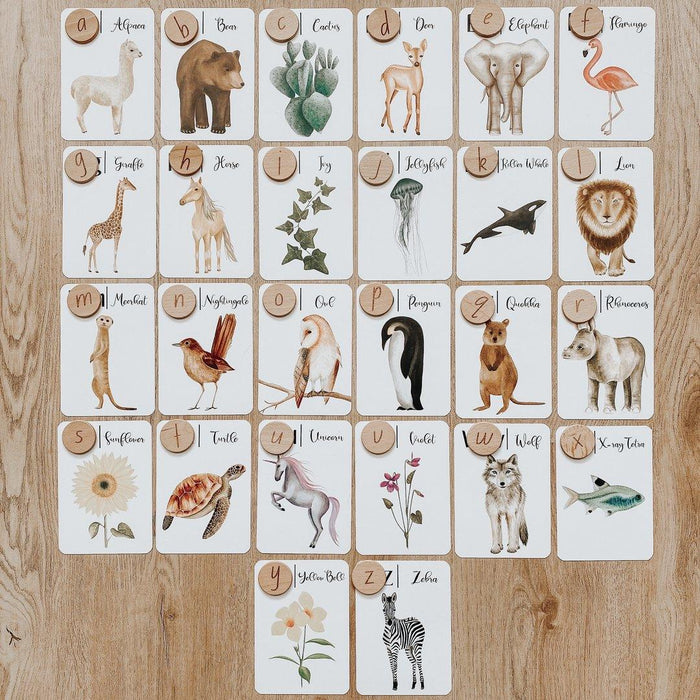 Jo Collier "Nature's ABC" Flashcards - My Playroom 
