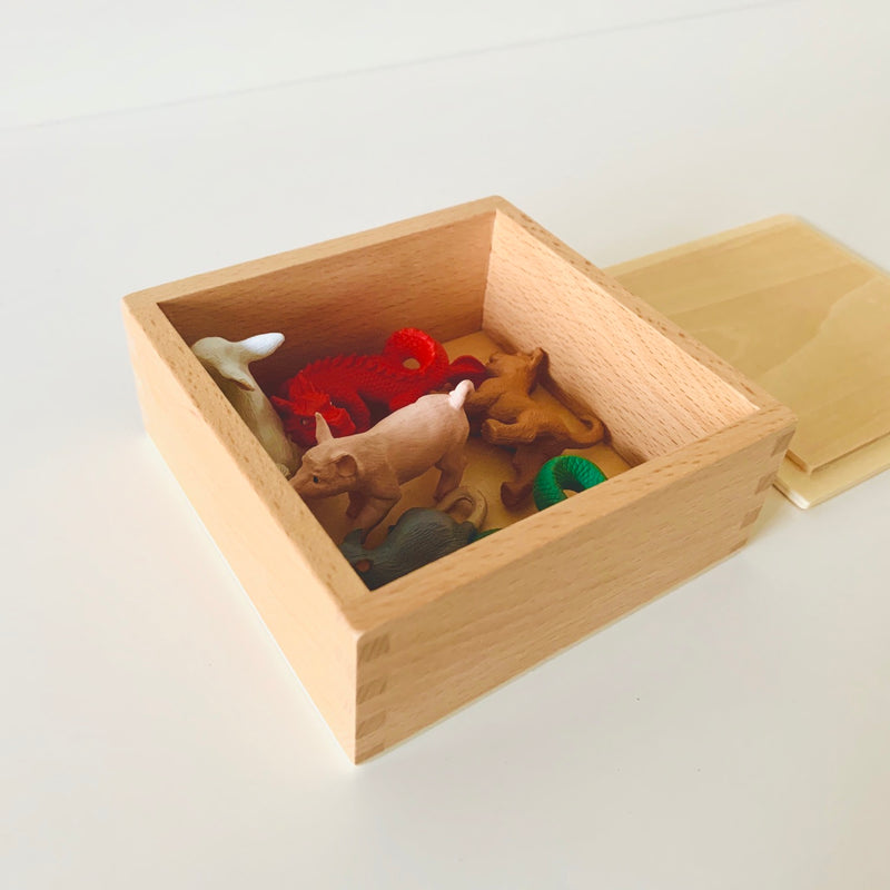 Language figure Storage Box with Lid - My Playroom 