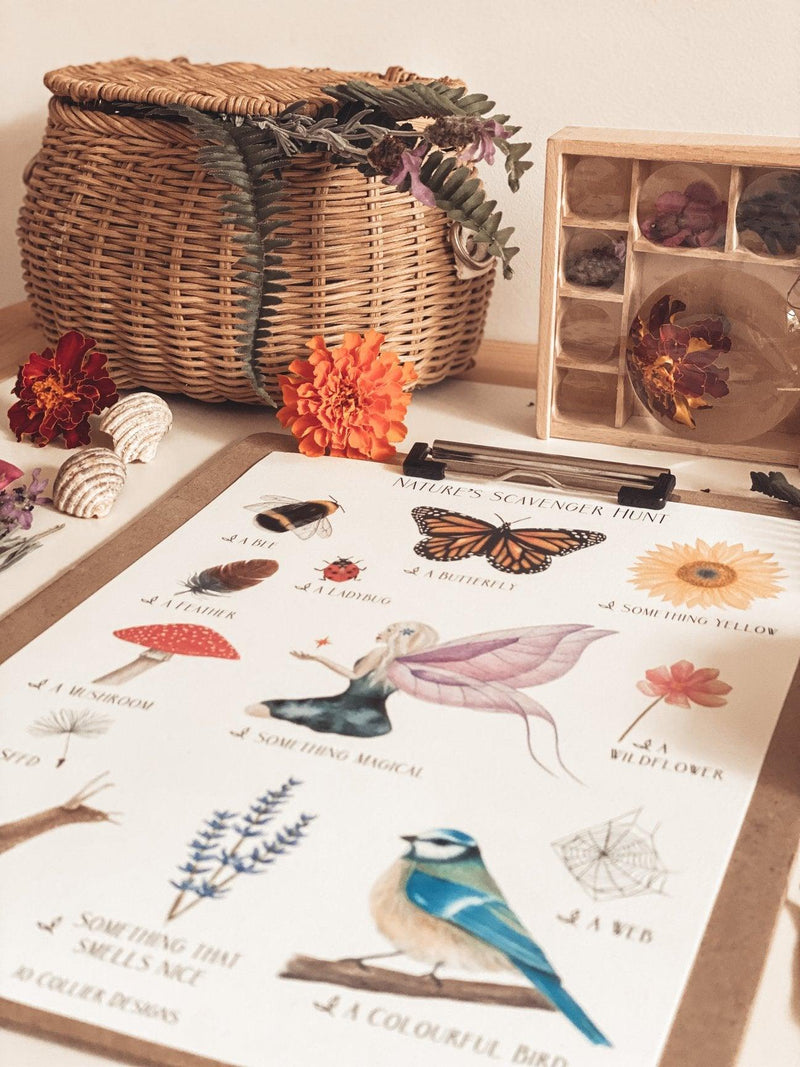 Jo Collier Nature's Scavenger Hunt Print A4 - My Playroom 