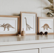 Jo Collier Stegosaurus Shirley Dinosaur Print A4 - My Playroom 