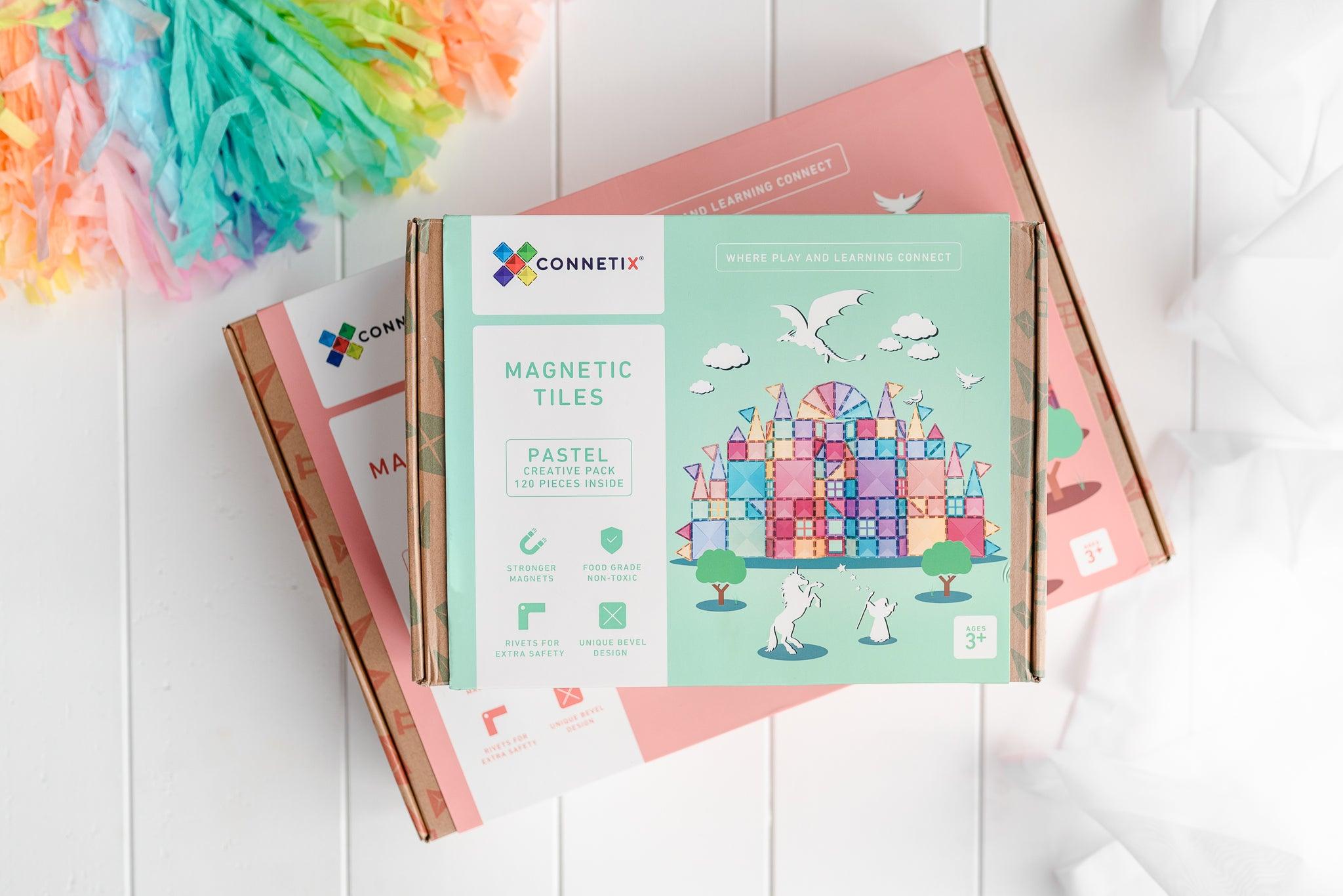 Connetix Tiles Pastel Creative Pack 120 Piece Best Seller 3yrs+