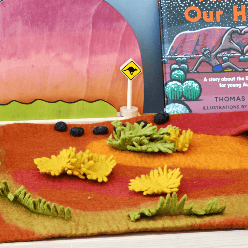 Tara Treasures Large Felt Australian Outback Play Mat Playscape 80cm - My Playroom 