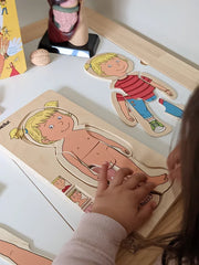 Beleduc 5 Layer Human Anatomy Puzzle Girl 4yrs+ - My Playroom 