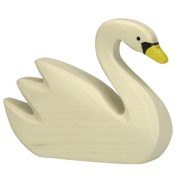 Holztiger Swan Swimming Wooden Farm Animal - My Playroom 