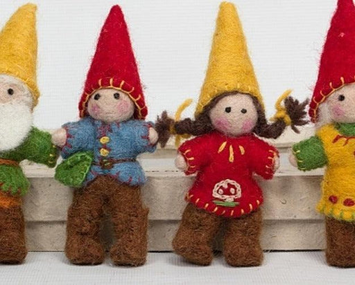 Papoose Felt Gnome Family Set of 4 - My Playroom 