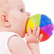 CaaOcho Natural Rubber Rainbow Sensory Ball 10cm 12m+ - My Playroom 