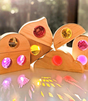 Bauspiel Fairy Windows 12 pc Natural - My Playroom 