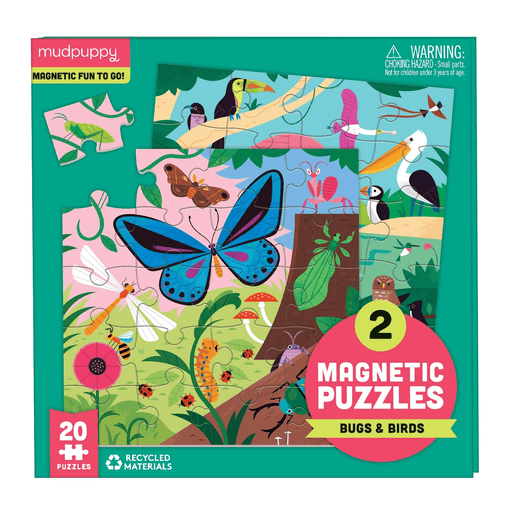 Mudpuppy 20pc Magnetic Puzzle Bugs & Birds - My Playroom 