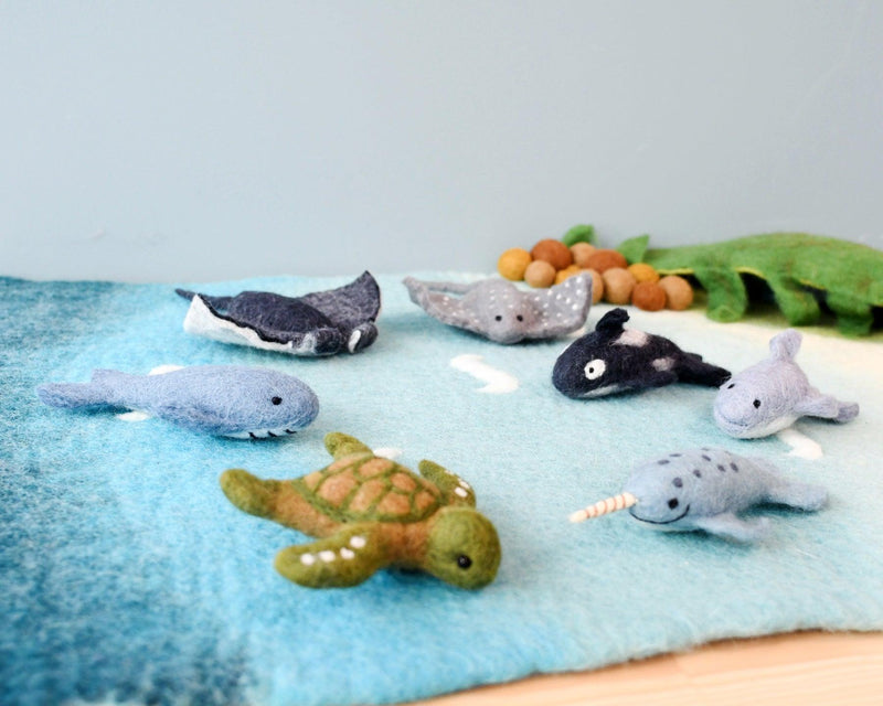 Tara Treasures Felt Sea Creatures Ocean Toys Set of 7 - My Playroom 