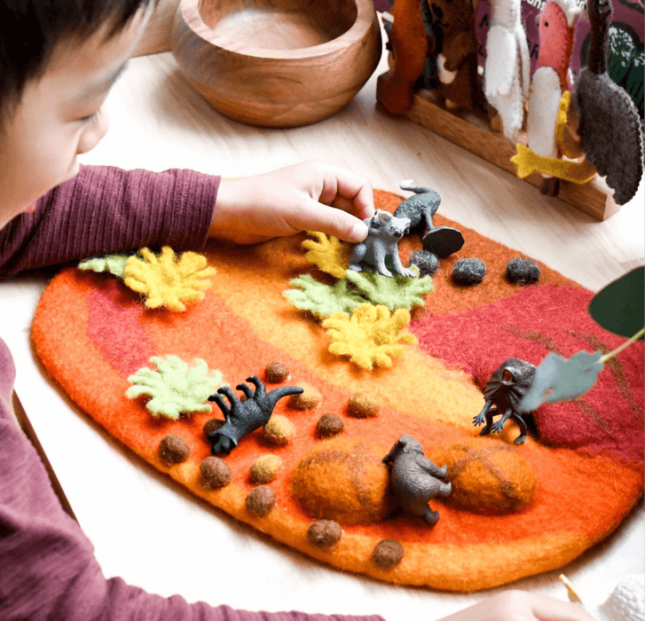 Tara Treasures Felt Australian Outback Earth Play Mat Playscape