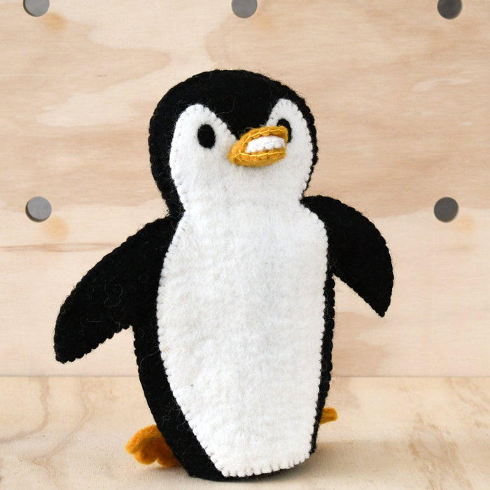 Tara Treasures Felt Penguin Hand Puppet -Ocean Animal - My Playroom 