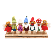 Tara Treasures Australian Hardwood Finger Puppet Stand (7 rods) - My Playroom 
