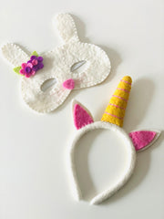 Felt Unicorn Headband Pink / Purple - My Playroom 