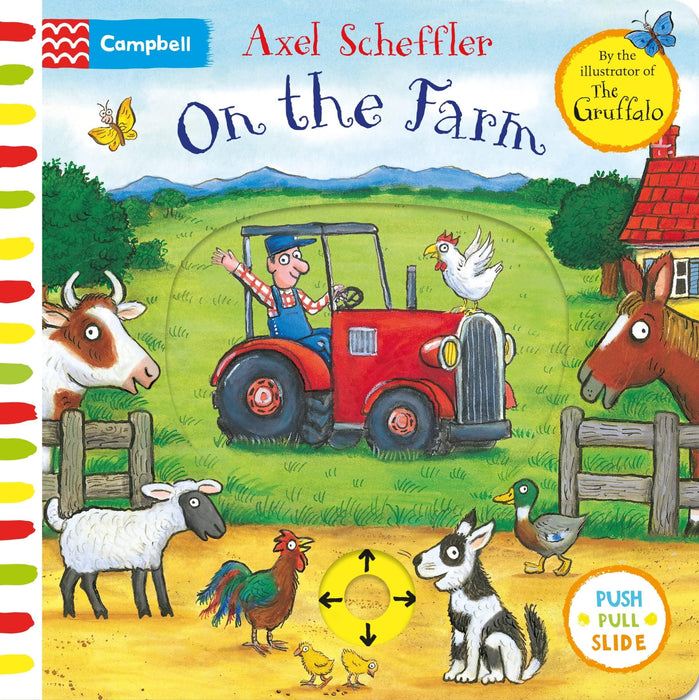 On the Farm: A Push, Pull, Slide Book (Board Book) - My Playroom 
