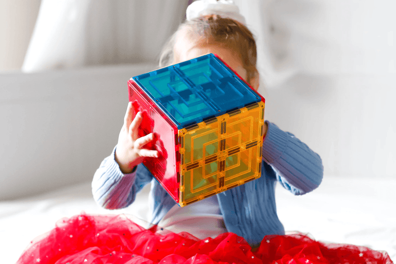 Learn & Grow Magnetic Tiles - Large Square Pack 8 Piece 3yrs+ - My Playroom 