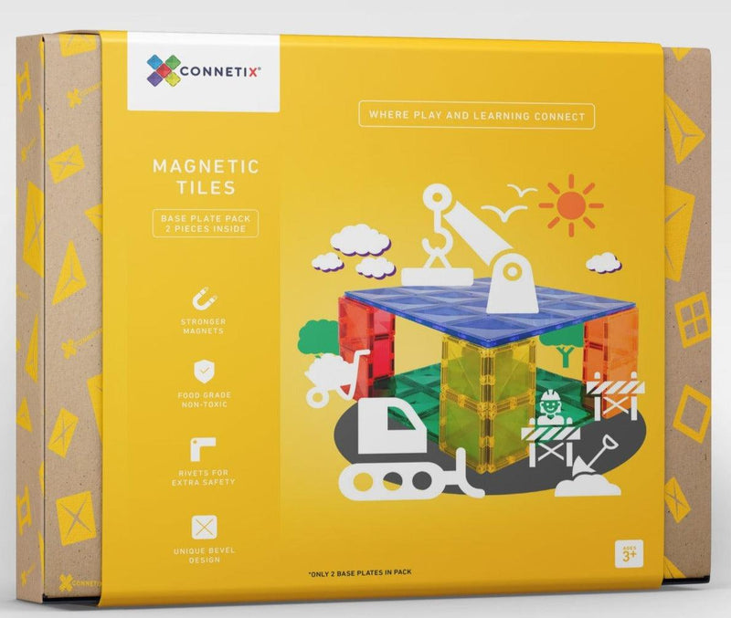 Connetix Rainbow Base Plate Blue & Green Pack 2 Piece - My Playroom 