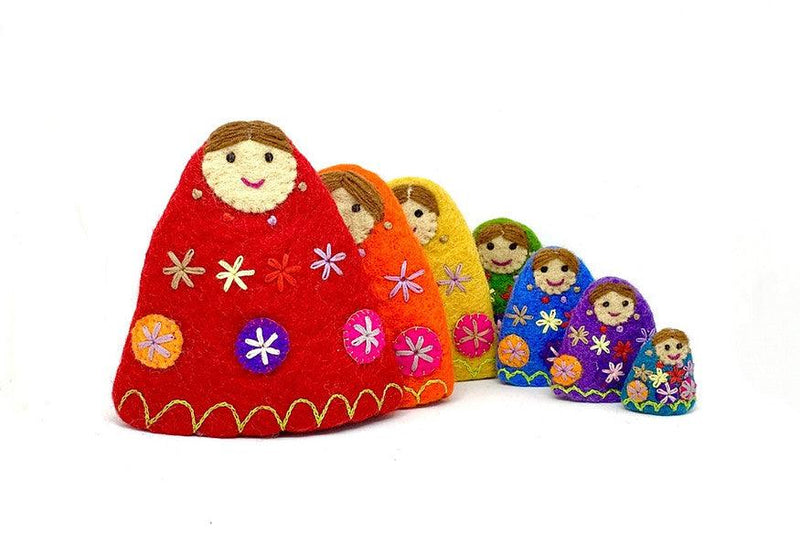 Papoose Rainbow Babushkas 7p Set - My Playroom 