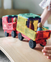 Connetix Rainbow MOVEABLE BUNDLE Creative Pack 100 Piece + Car Pack 24 Piece - My Playroom 