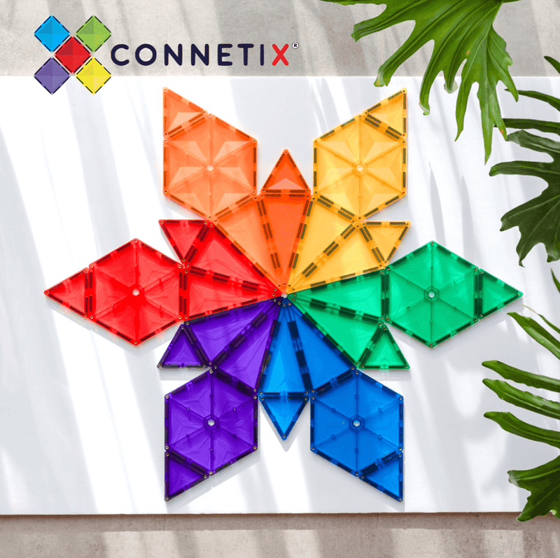 Connetix Rainbow Geometry Pack 30 Piece - My Playroom 
