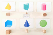 Wooden Geometric Solids 12pcs 3yrs+ - My Playroom 