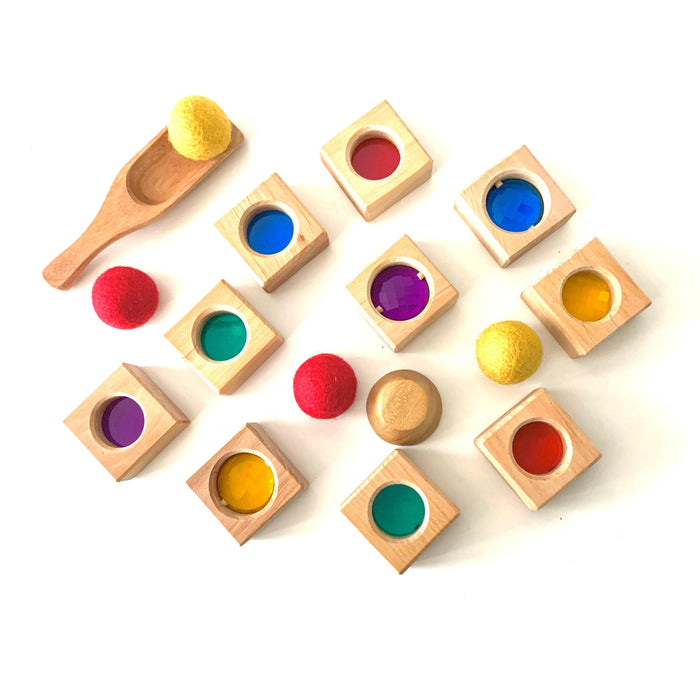 Bauspiel Discovery Kaleidoscope Blocks - 25 Piece - My Playroom 