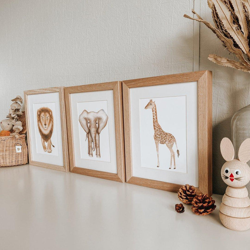 Jo Collier Elephant Enid Print A4 - My Playroom 